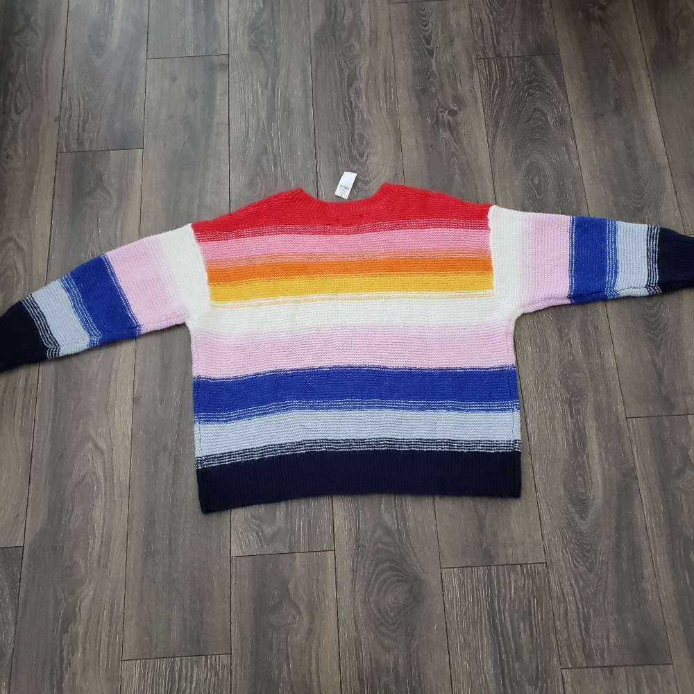 Old Navy Rainbow Knit Sweater Women's 2X multicolor - Picture 2 of 9